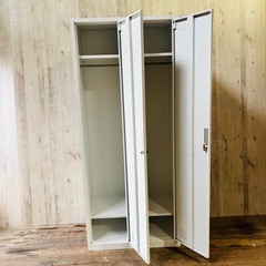 1人用ロッカー 更衣ロッカー オフィスロッカー オフィス家具 2個組の画像