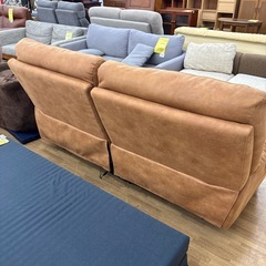 【ドリーム川西店限定】☆ジモティー見たよ割引☆ 2P電動リクライニングソファ クリーニング済み 【2125560000039292】の画像