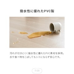 【新品未使用】ダイニングマット　透明　180×240の画像