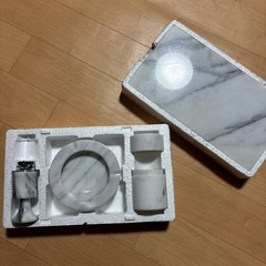 ●応接喫煙4点セット●大理石　未使用品の画像