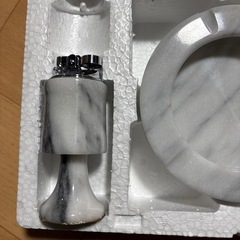 ●応接喫煙4点セット●大理石　未使用品の画像