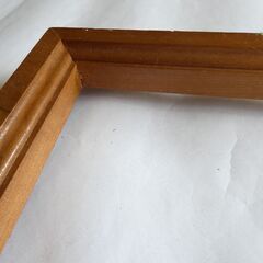 大型額縁　木製　正方形　37.5cm 37.5センチ角　フレーム　ブラウン　茶色の画像