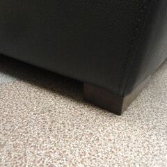 現状特価品‼ 2.5人掛けソファ 幅186cm 革製 ブラック 背もたれ取り外し可能 2Pソファ 黒 西岡店の画像