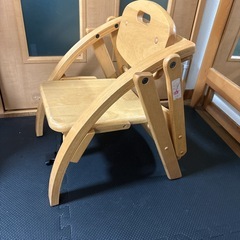 大和屋 折りたたみローチェア ベビーチェアの画像