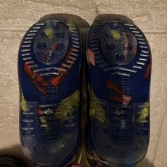 長靴　レインシューズ　17センチ　車　青　男の子の画像