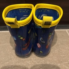 長靴　レインシューズ　17センチ　車　青　男の子の画像