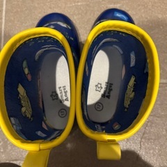 長靴　レインシューズ　17センチ　車　青　男の子の画像