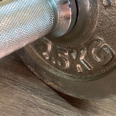 $ ダンベル　シャフト　バーベルプレート　計15KGの画像