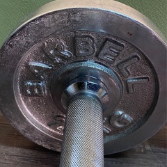 $ ダンベル　シャフト　バーベルプレート　計15KGの画像