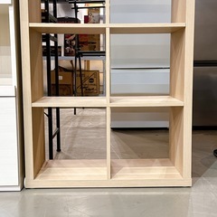 IKEA カラックス シェルフユニット ホワイトステインオーク調の画像