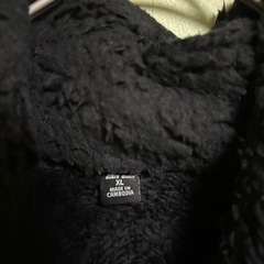 UNIQLOフリース ユニクロ　アウター　もこもこ　XLサイズ　ブラックの画像