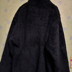 UNIQLOフリース ユニクロ　アウター　もこもこ　XLサイズ　ブラックの画像