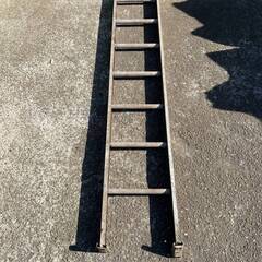 🔷🔶🔷ww5/55 単はしご アルミ製 13段 4m シングルラダー 梯子 はしご スライダー 高所 現場 工事 昇降器具 中古 ジャンク ★直接引取限定◎🔷🔶🔷の画像