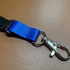 【128本セット！】 ネックストラップ 金属 フック付き ブルーの画像