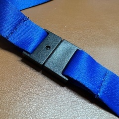 【128本セット！】 ネックストラップ 金属 フック付き ブルーの画像