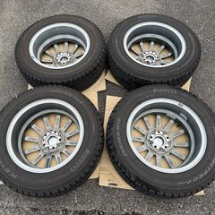 WEDS TEAD 15in 6J +52 PCD114.3 スタッドレスアルミタイヤ 195/65R15 ノアの画像