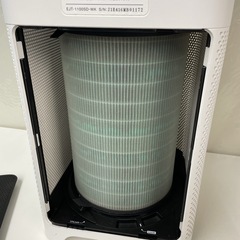 R725 ☀️ BALMUDA 空気清浄機 AirEngine EJT-1100SD ホワイト×ブラック ⭐ 動作確認済 ⭐ クリーニング済の画像