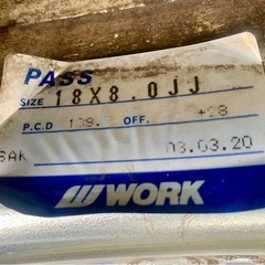 WORK ユーロライン ワーク Euroline 深リム　18インチ 4本の画像
