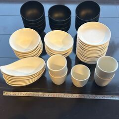 茶碗 小皿 汁椀 湯呑  色々まとめて46点/ セラミック 陶磁器焼物 / 居酒屋 和食店の画像