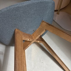 グレーの布地のダイニングチェア☆9脚まとめての画像