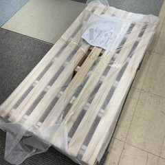 二つ折り桐すのこベッド シングル 未使用の画像