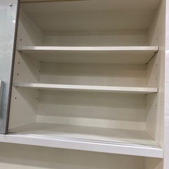 12/19値下げしました！🌿人気🌿松田家具 レンジボード ホワイト シンプル スライドカウンター No.2736の画像