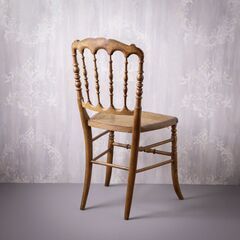 アンティーク ナポレオンチェア / ラタンの画像