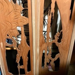 欄間　建具　富士山　三保の松原　静岡市市街地　引取りの画像