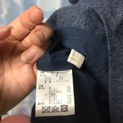 ダークブルー 長袖ワンピース サイズ
の画像