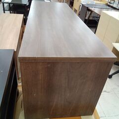 リユースのサカイ栃木店★ジモティ割あり★  収納ラック ブラウン W113×D38×H40 クリーニング済み TC11929の画像