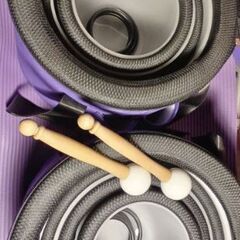 【未使用に近い】 (２０２５年内４５０００円で大丈夫です)クリスタルボウル　 シンギングボウル　７個セット　6～12インチ　432Hz の画像