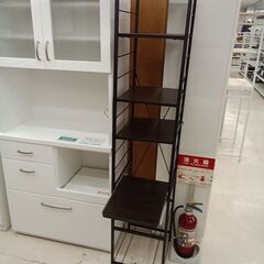 リユースのサカイ栃木店★ジモティ割あり★  ラック ダークブラウン W34×D41×H170 クリーニング済み TC11930の画像