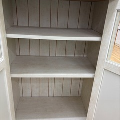 【ドリーム川西店限定】☆ジモティー見たよ割引☆ ニトリ 食器棚  クリーニング済み 【2125560000041716】の画像