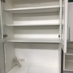 ジャングルジャングル貝塚店　レンジボード　ホワイト　スリム　2枚扉　貝塚市　二色浜　リサイクルショップの画像