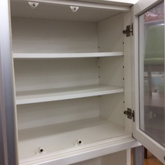 【ニトリのモデナシリーズ】キッチンボード ニトリ　NITORI　モデナシリーズ　ダイニングボード レンジボード レンジ台 食器棚  ソフトクローズ 幅80.5cm　：ホワイトの画像