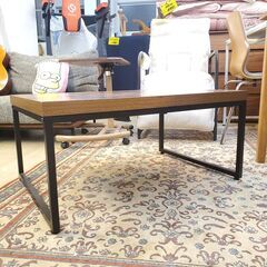 ニトリ ステイン80 センターテーブル サイドテーブル ローテーブル 机◆横幅80cm奥行55cm高さ37cm◆買取帝国 朝霞店 配達可能の画像