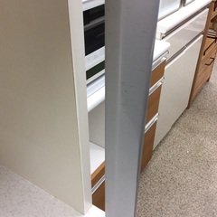 【ニトリのモデナシリーズ】キッチンボード ニトリ　NITORI　モデナシリーズ　ダイニングボード レンジボード レンジ台 食器棚  ソフトクローズ 幅80.5cm　：ホワイトの画像