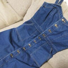 デニムワンピースS　断捨離中！の画像