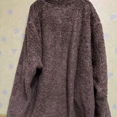 UNIQLO ユニクロ　フリース　もこもこアウター　濃い茶の画像