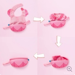 【新品未開封】b.box オーロラ姫のビブス　携帯用　エプロン　ディズニーの画像