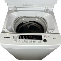 Hisense ハイセンス 全自動洗濯機 4.5kg HW-K45E   年式2022年の画像