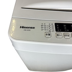 Hisense ハイセンス 全自動洗濯機 4.5kg HW-K45E   年式2022年の画像