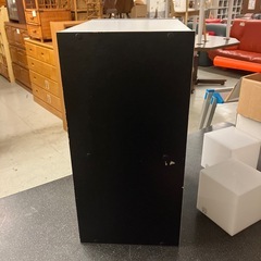 12/25まで店頭商品一部を除き半額クリスマスSALE!!開催中 M2512-080 カラーボックス 2段 モノクロ ブラック ホワイト キズ汚れ有りの画像