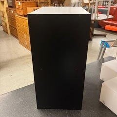 12/25まで店頭商品一部を除き半額クリスマスSALE!!開催中 M2512-080 カラーボックス 2段 モノクロ ブラック ホワイト キズ汚れ有りの画像