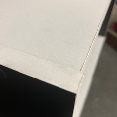 12/25まで店頭商品一部を除き半額クリスマスSALE!!開催中 M2512-080 カラーボックス 2段 モノクロ ブラック ホワイト キズ汚れ有りの画像