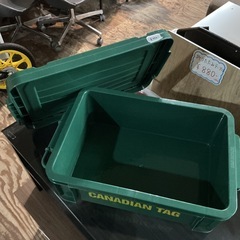 おしゃれ🌷収納ボックスCANADIANTAG✨カナディアンタッグプラスチック製工具箱🧰工具ケースアウトドア用品🏕️緑の画像