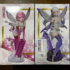 【新品】Re:ゼロ エミリア レム フィギュアセットの画像