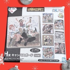 ワンピースイラストのキャンバスボックスの画像