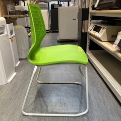 【ミーティングチェア(ライト WH/GR)】【ニトリ】クリーニング済み【管理番号】1211 橋の画像