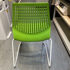 【ミーティングチェア(ライト WH/GR)】【ニトリ】クリーニング済み【管理番号】1211 橋の画像